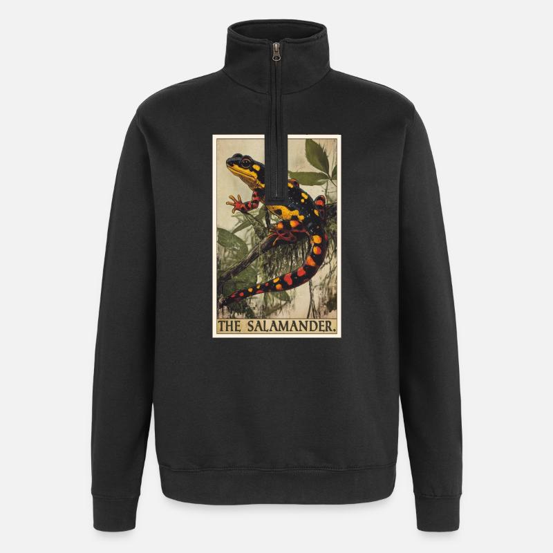 Feuersalamander Salamander - Quarter-Zip-Sweatshirt - Schwarz