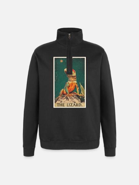 Lizards Lizard - Quarter-Zip Sweatshirt - black