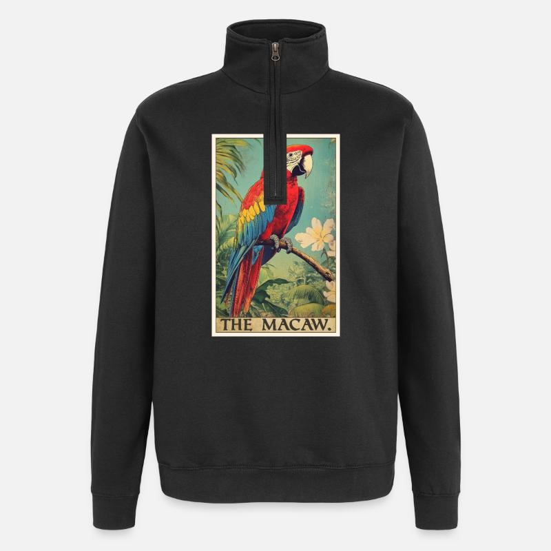 Macaw's Era - Quarter-Zip Sweatshirt - black