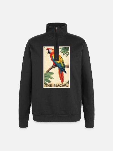 Macaw's Era - Quarter-Zip Sweatshirt - black