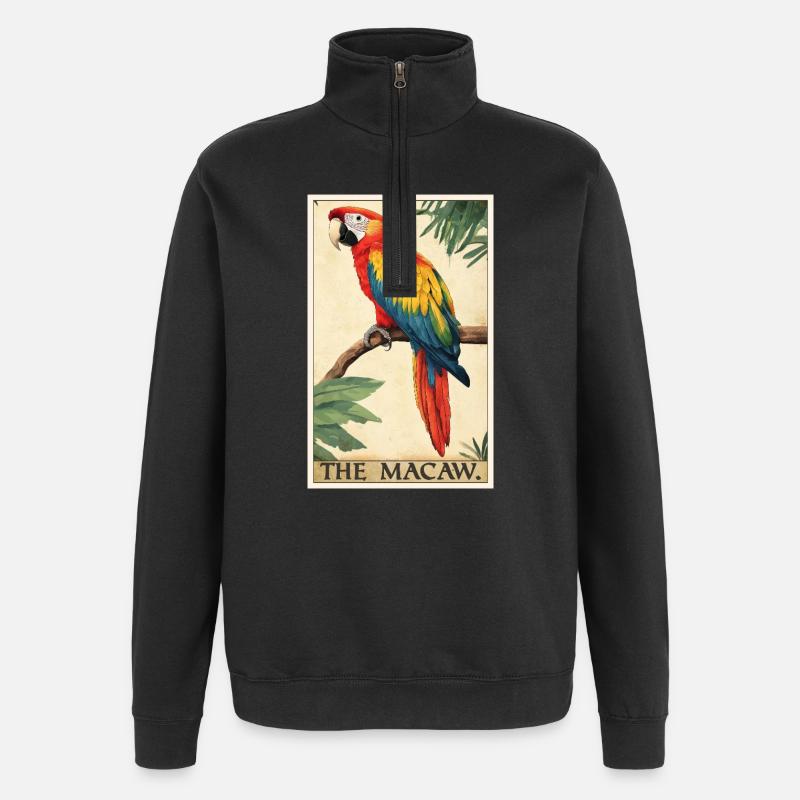 Macaw's Era - Quarter-Zip Sweatshirt - black