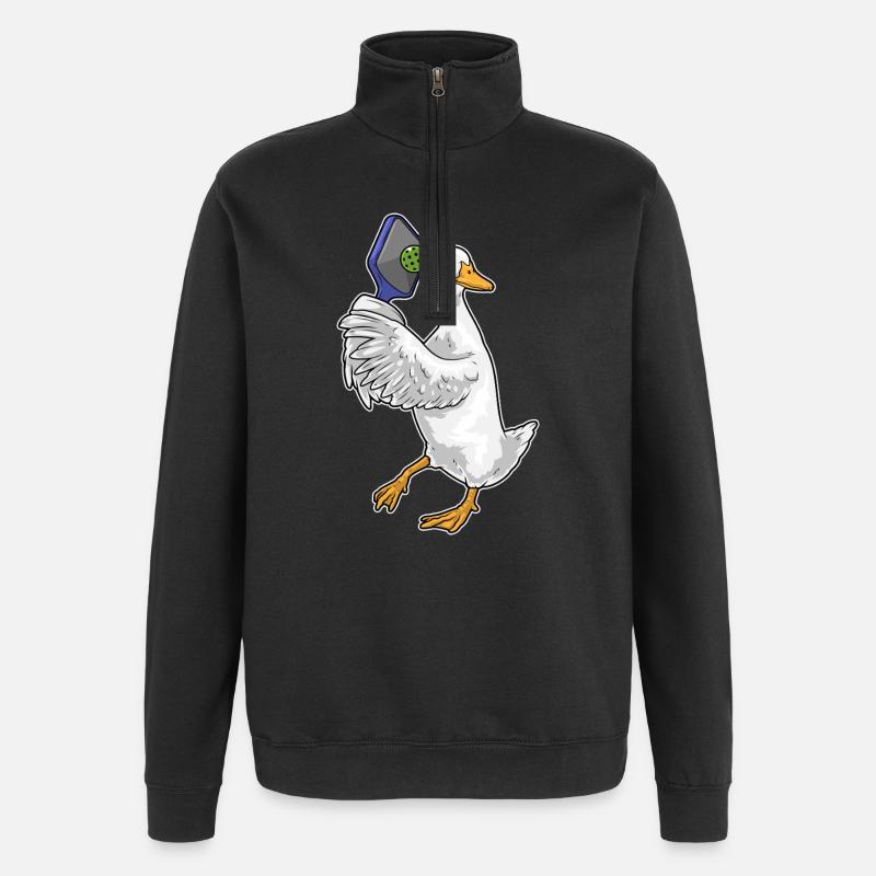 Duck Pickleball - Quarter-Zip Sweatshirt - black