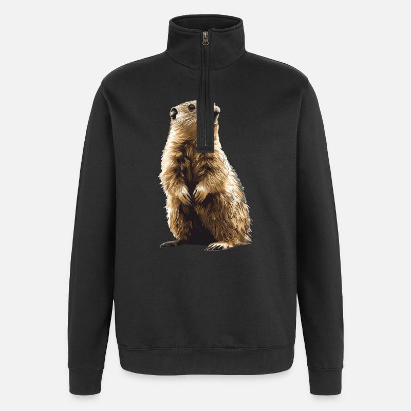 Marmots Groundhog - Quarter-Zip Sweatshirt - black