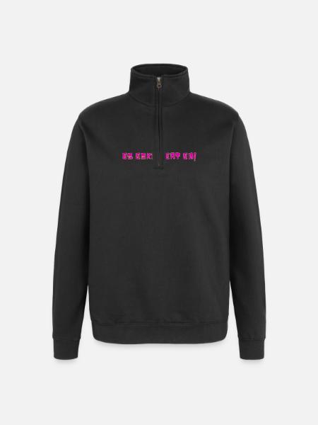 It's escalating anyway! - Quarter-Zip Sweatshirt - black