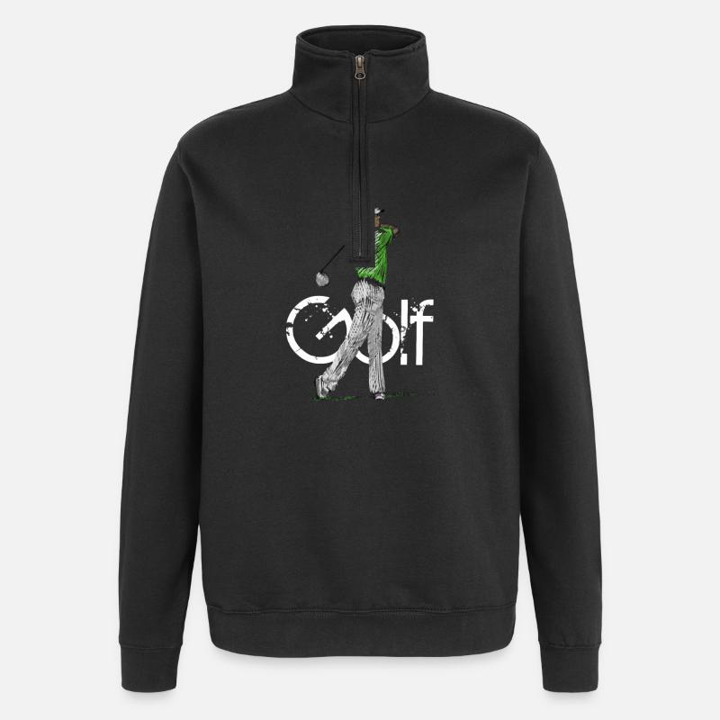 golf - Sweat à zip 1/4 - noir