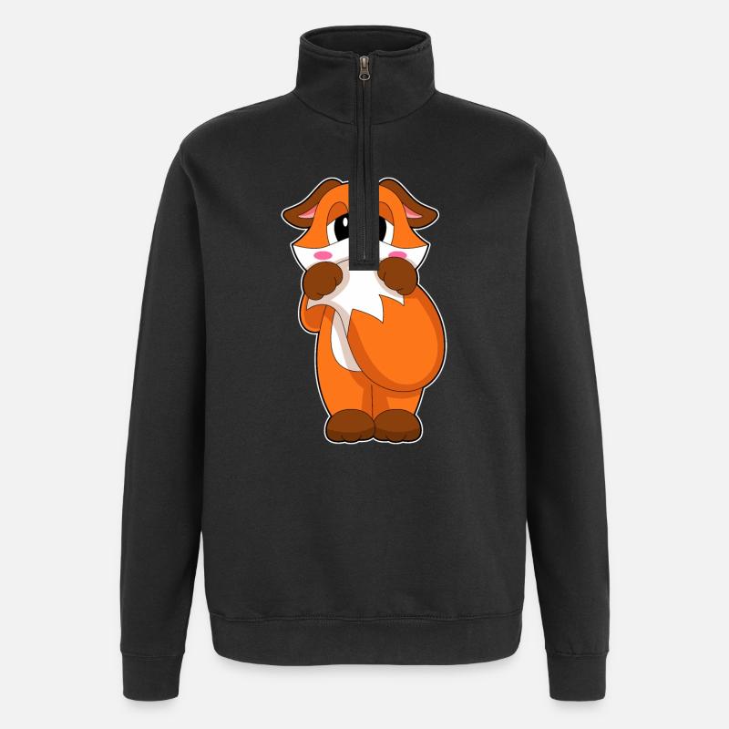 Fuchs Schüchtern - Quarter-Zip-Sweatshirt - Schwarz