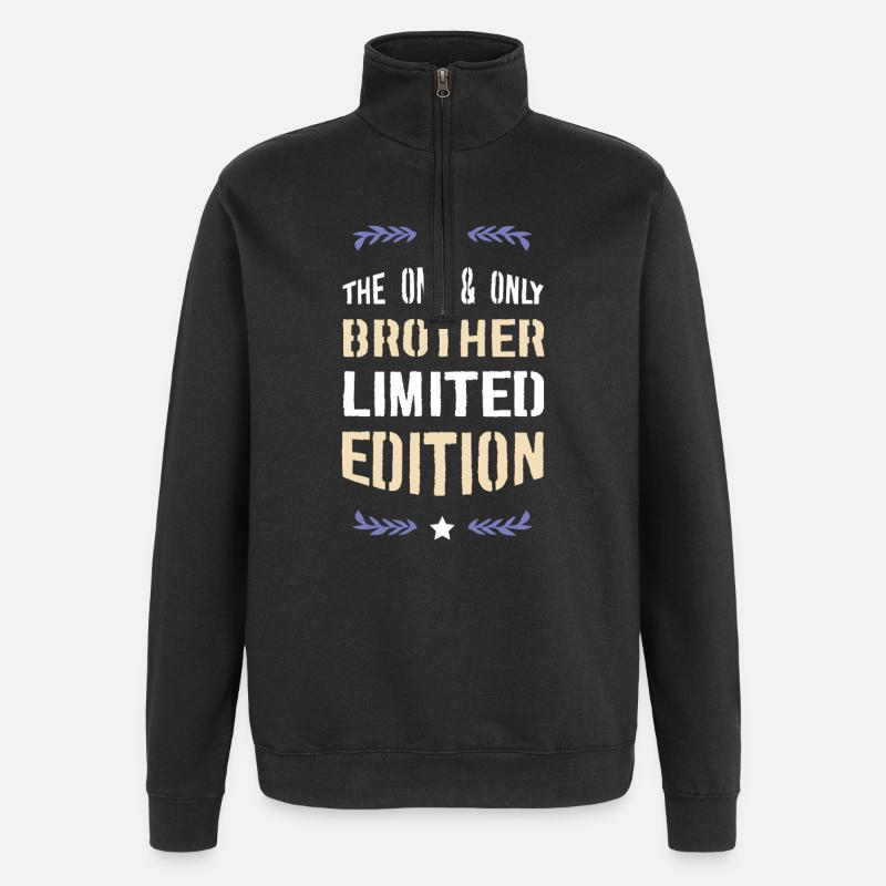 Le Frère Unique – Édition Limitée - Sweat à zip 1/4 - noir