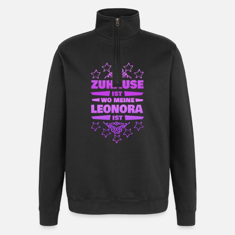 Épouse Leonora - Sweat à zip 1/4 - noir