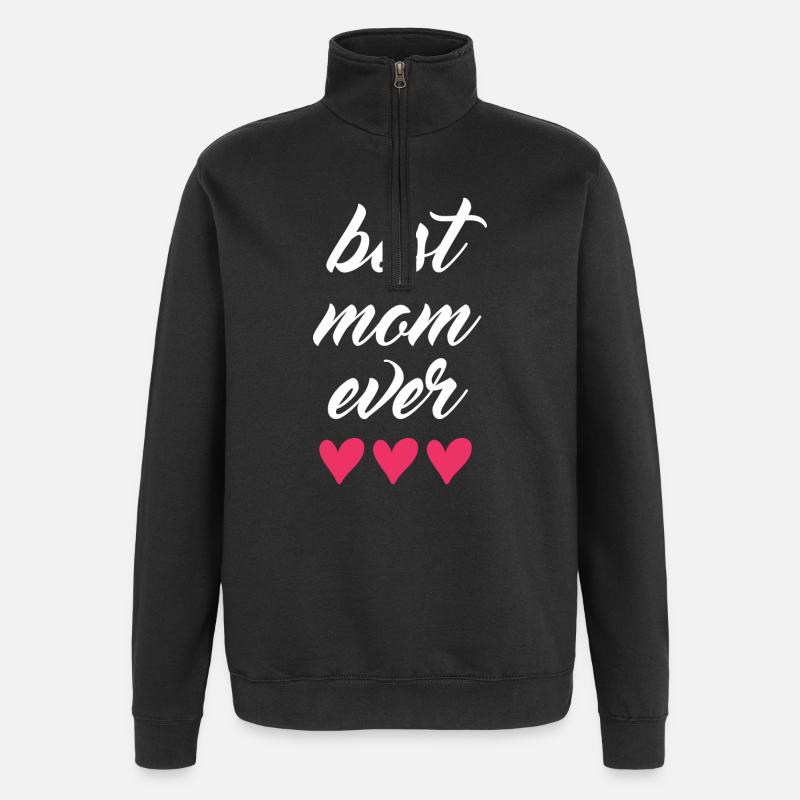 Beste Mutter aller Zeiten - Quarter-Zip-Sweatshirt - Schwarz