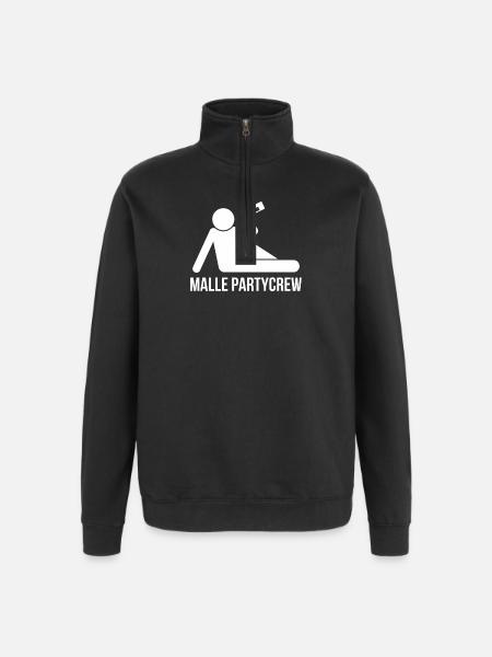 Malle Party Crew - Quarter-Zip Sweatshirt - black