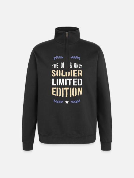 The One & Only Soldier Limited Edition - Quarter-Zip Sweatshirt - black