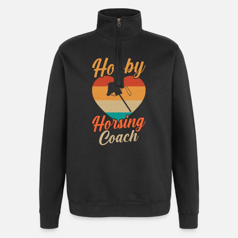 Steckenpferd Cheval de Hobby Cavalier - Sweat à zip 1/4 - noir