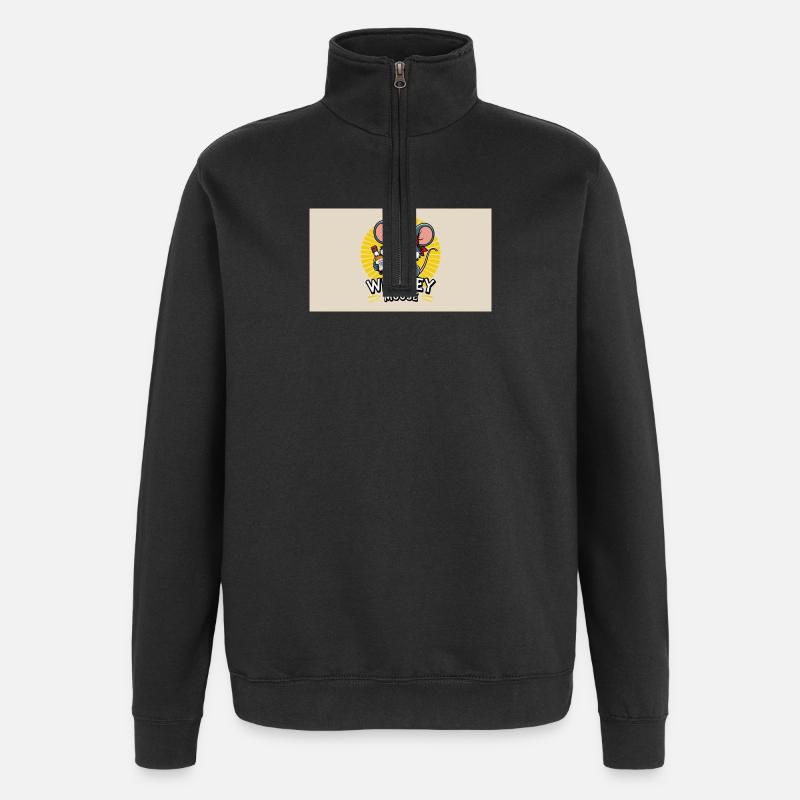 Mouse - Quarter-Zip Sweatshirt - black