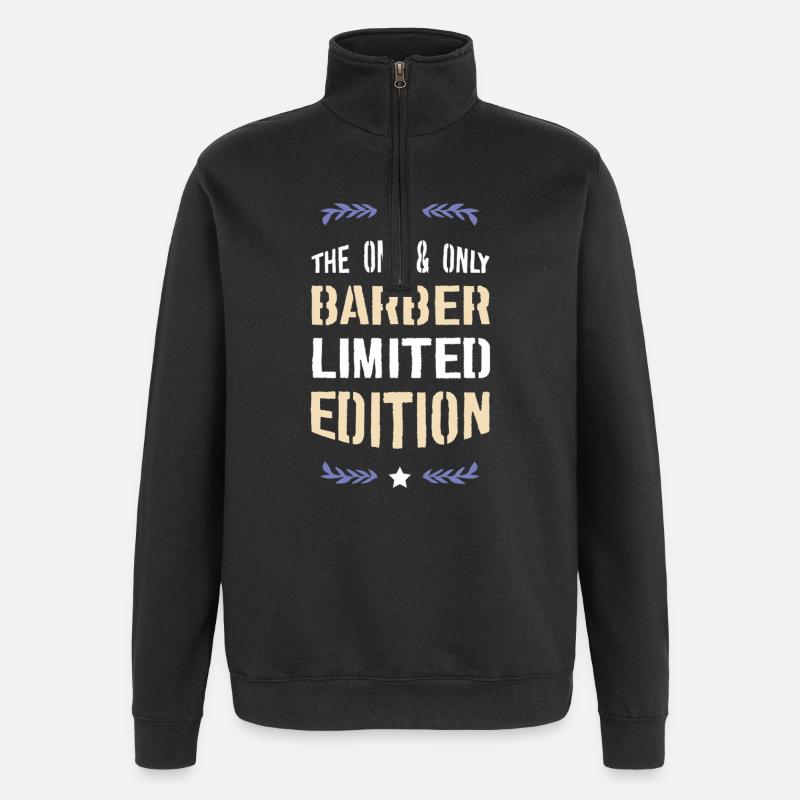 BARBER Édition Limitée - Sweat à zip 1/4 - noir