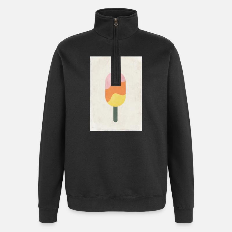Eis - Quarter-Zip-Sweatshirt - Schwarz