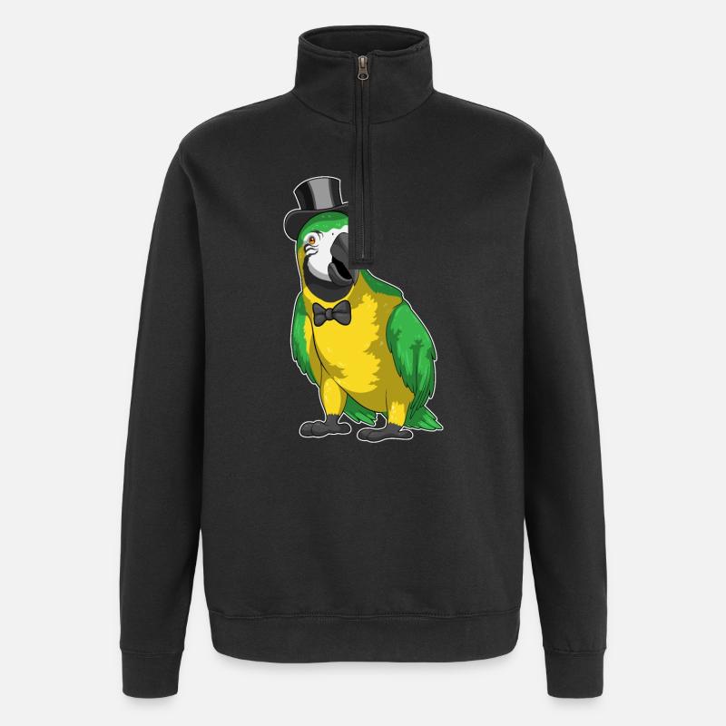 Parrot Groom Cylindre Mariage - Sweat à zip 1/4 - noir