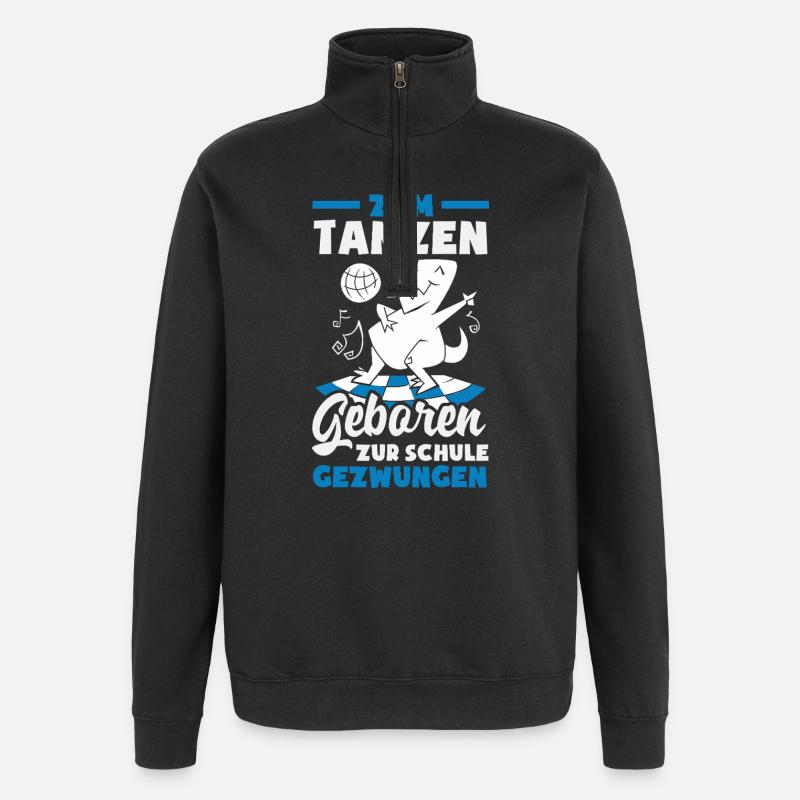 Tanzen - Quarter-Zip-Sweatshirt - Schwarz
