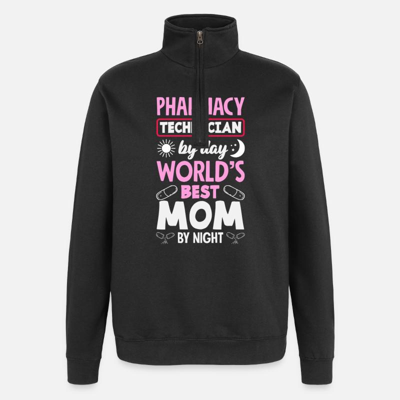 Pharmacien Technicien Pharmaceutique - Sweat à zip 1/4 - noir