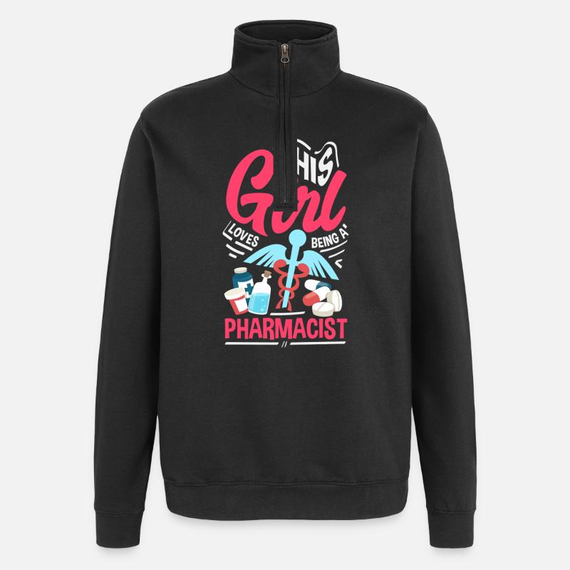 Pharmacist Pharmaceutical Technical - Quarter-Zip Sweatshirt - black