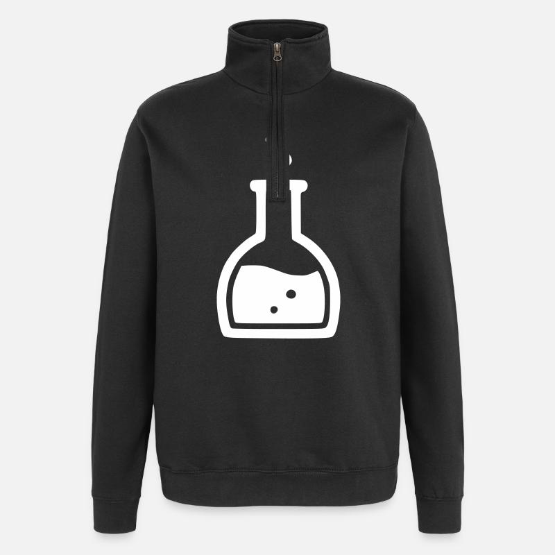 Magie Trank Flasche RPG - Quarter-Zip-Sweatshirt - Schwarz