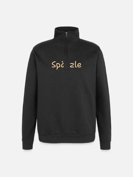Spätzle - Quarter-Zip-Sweatshirt - Schwarz