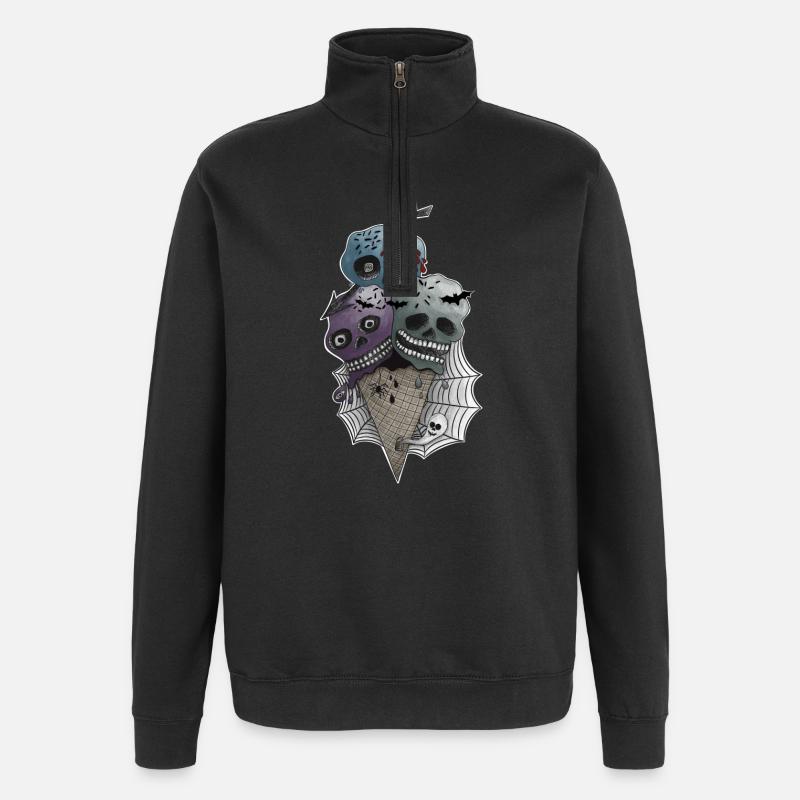 GothICECream Deluxe - Sweat à zip 1/4 - noir