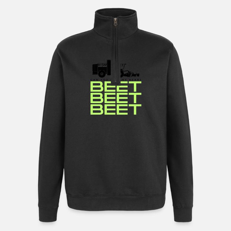 Rübenroder Tshirt - Quarter-Zip-Sweatshirt - Schwarz
