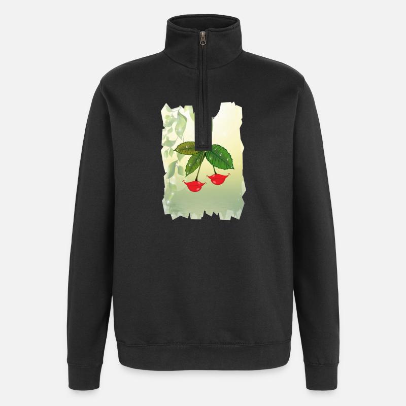 Lippenbeeren - Quarter-Zip-Sweatshirt - Schwarz