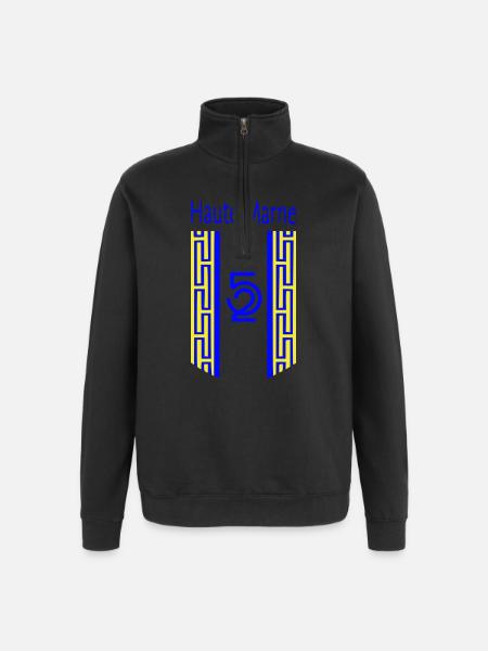 Haute-Marne - Quarter-Zip-Sweatshirt - Schwarz