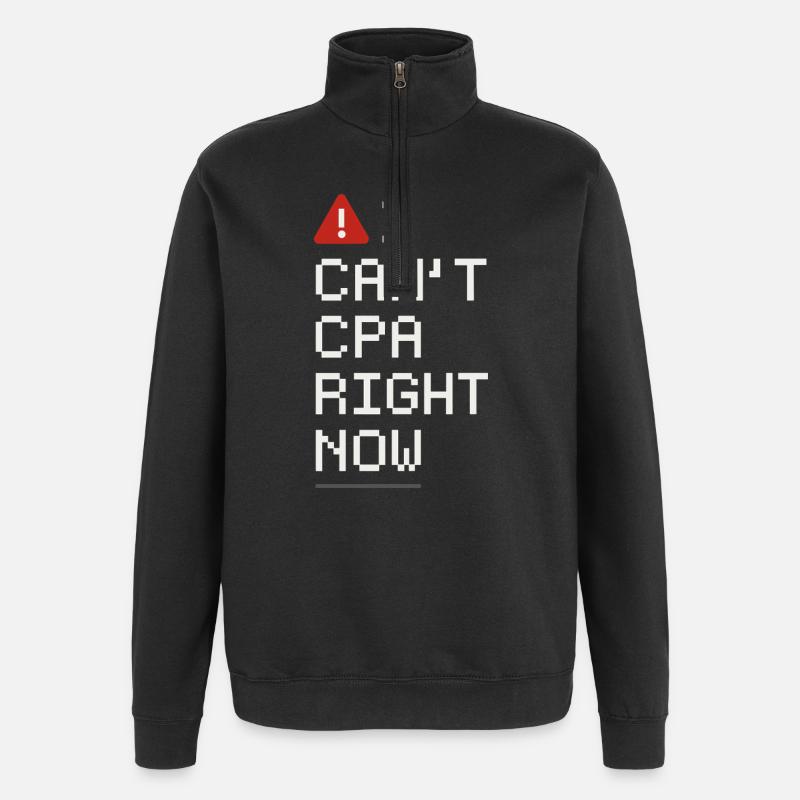 Buchhaltungsstudent Cpa Im Training Excel -witze - Quarter-Zip-Sweatshirt - Schwarz