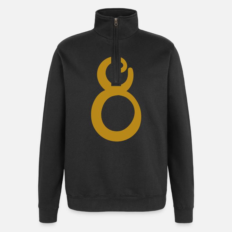 8 - Quarter-Zip Sweatshirt - black