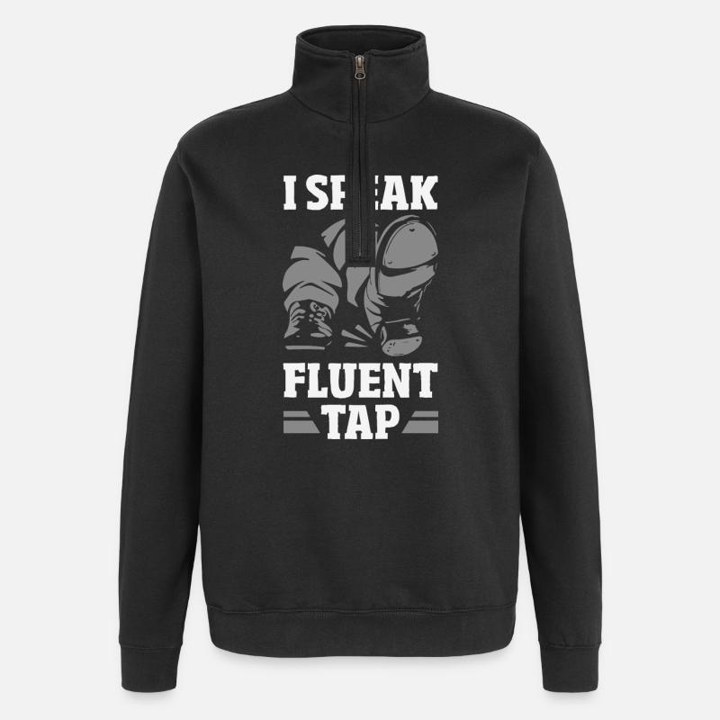 Stepptänzer, Steppschuhe, Tap Dance - Quarter-Zip-Sweatshirt - Schwarz