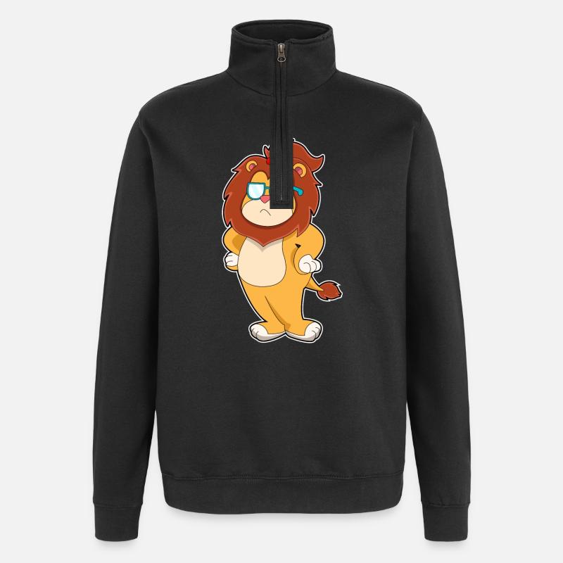 Lunettes de soleil Leo - Sweat à zip 1/4 - noir