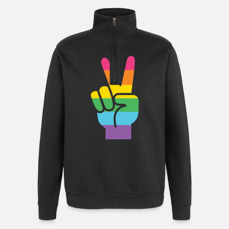 LGBT Pride Month - LGBT Pride - Quarter-Zip Sweatshirt - black