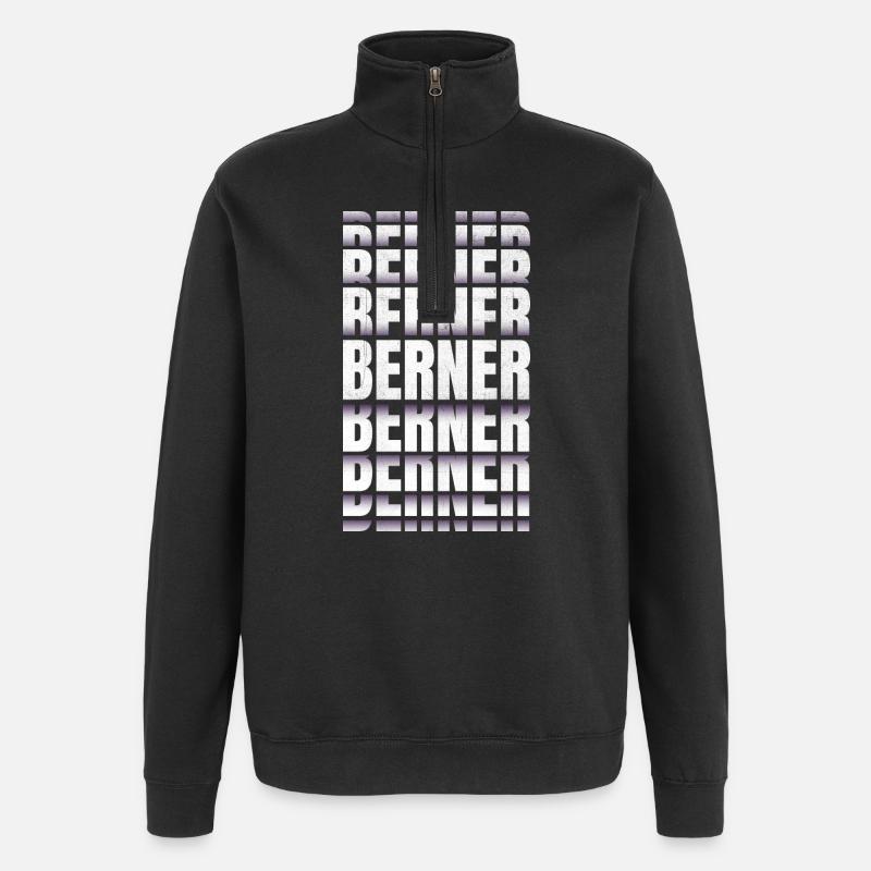 Berner Schweiz - Quarter-Zip-Sweatshirt - Schwarz