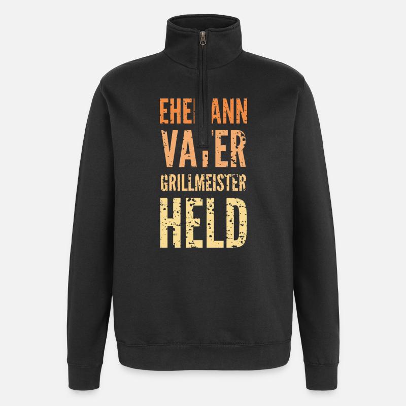 Mari Grill Master Hero - Sweat à zip 1/4 - noir