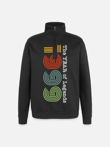 Millésime 1999 - Sweat à zip 1/4 - noir
