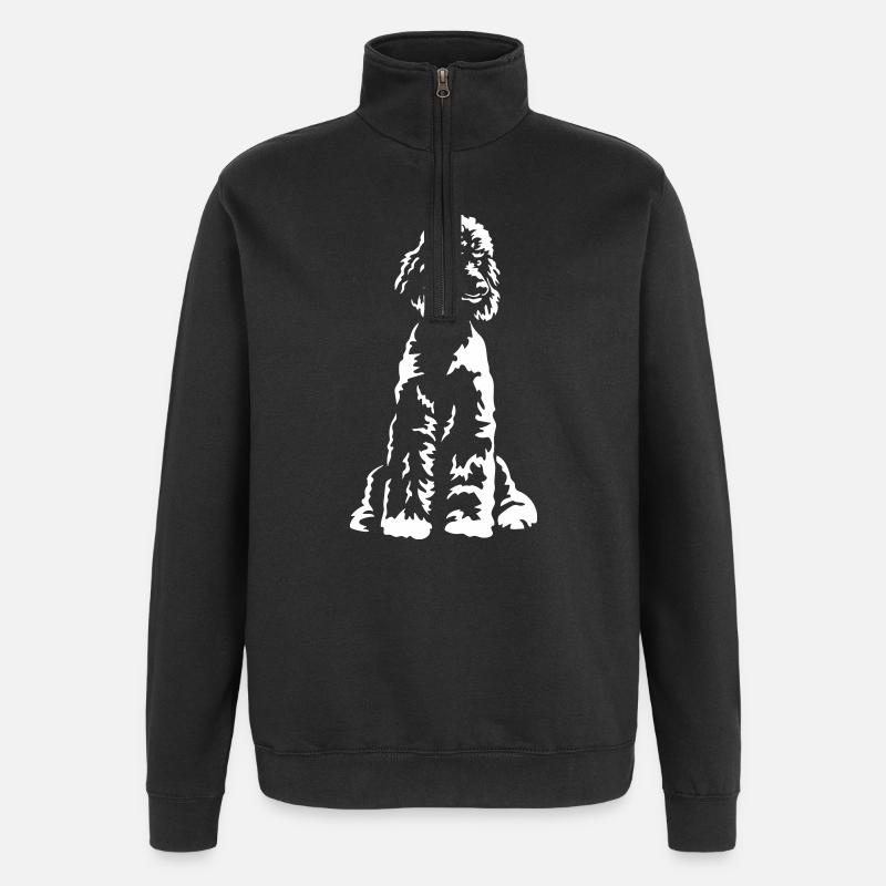 Poodle "Black Edition" - Quarter-Zip Sweatshirt - black