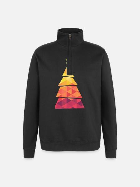 Christmas Tree - Weihnachtsbaum - Weihnachten - Quarter-Zip Sweatshirt - black