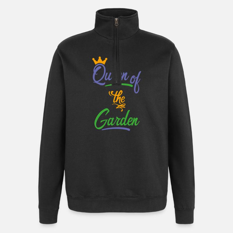 Garten - Quarter-Zip-Sweatshirt - Schwarz