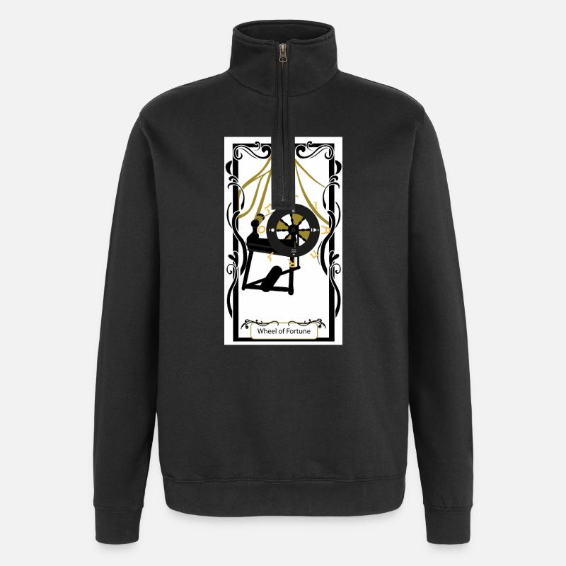 Roue de Fortune  - Sweat à zip 1/4 - noir