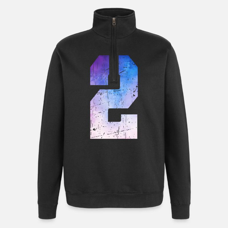 Ausgabe 2 – 2-Jahres-Jubiläumsgeschenk - Quarter-Zip-Sweatshirt - Schwarz