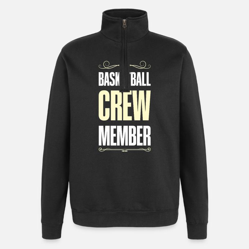 Équipe de basket-ball - Sweat à zip 1/4 - noir