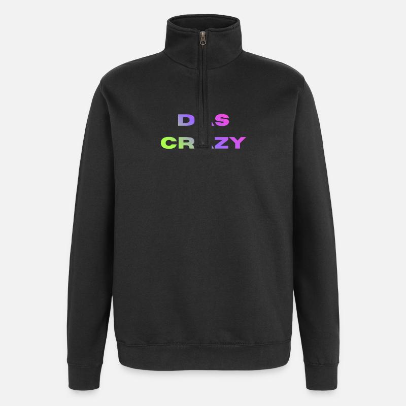 Das Crazy - Quarter-Zip-Sweatshirt - Schwarz