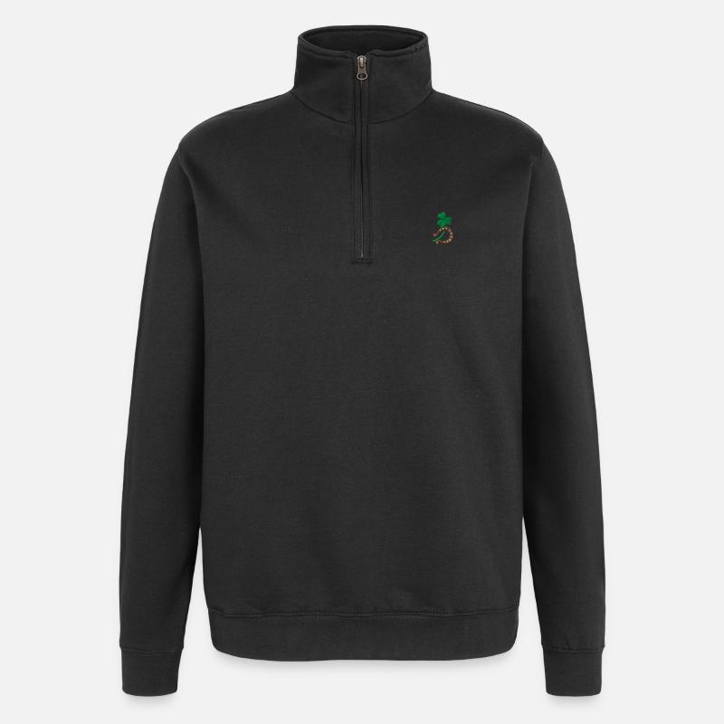 Luck - Quarter-Zip Sweatshirt - black