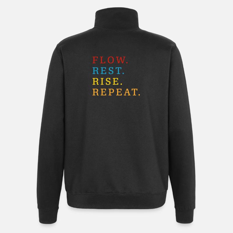 Flow Rest Montée Répéter - Sweat à zip 1/4 - noir