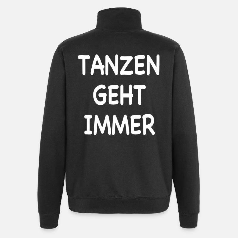 Tanzen geht immer - Quarter-Zip-Sweatshirt - Schwarz