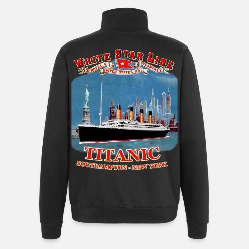 TITANIC création Louis RUNEMBERG © Adagp - Sweat à zip 1/4 - noir