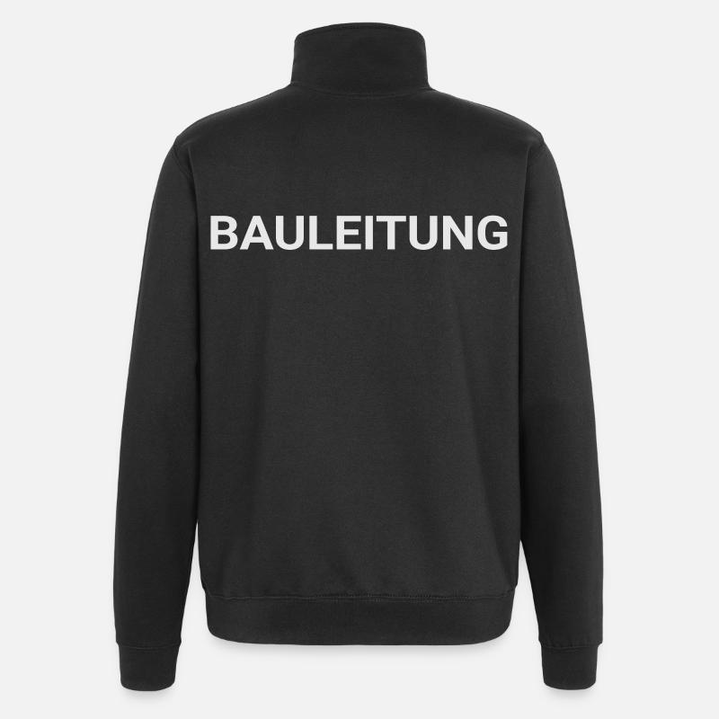 Bauleitung - Bauleiter Geschenk - Quarter-Zip-Sweatshirt - Schwarz