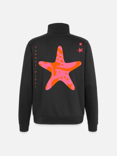 Be nature - Quarter-Zip Sweatshirt - black